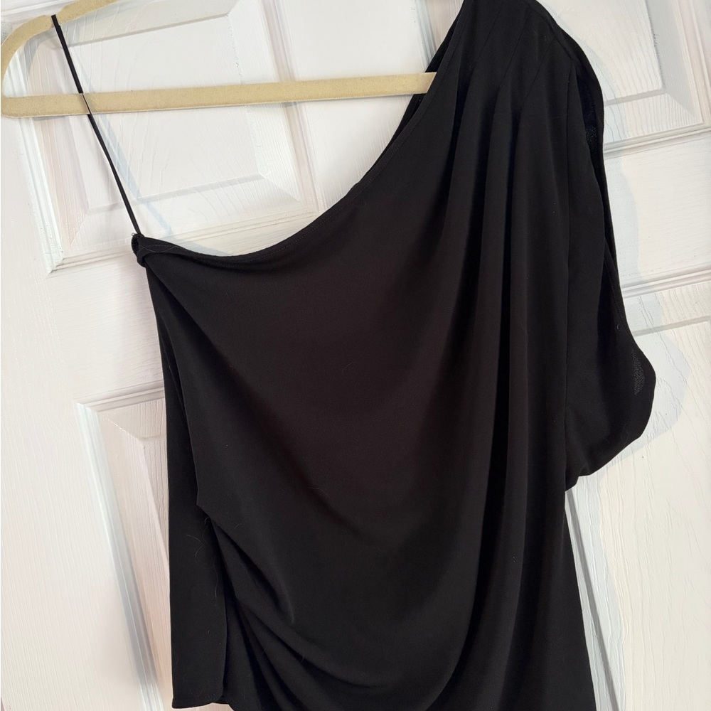 Express Black One-Shoulder Top